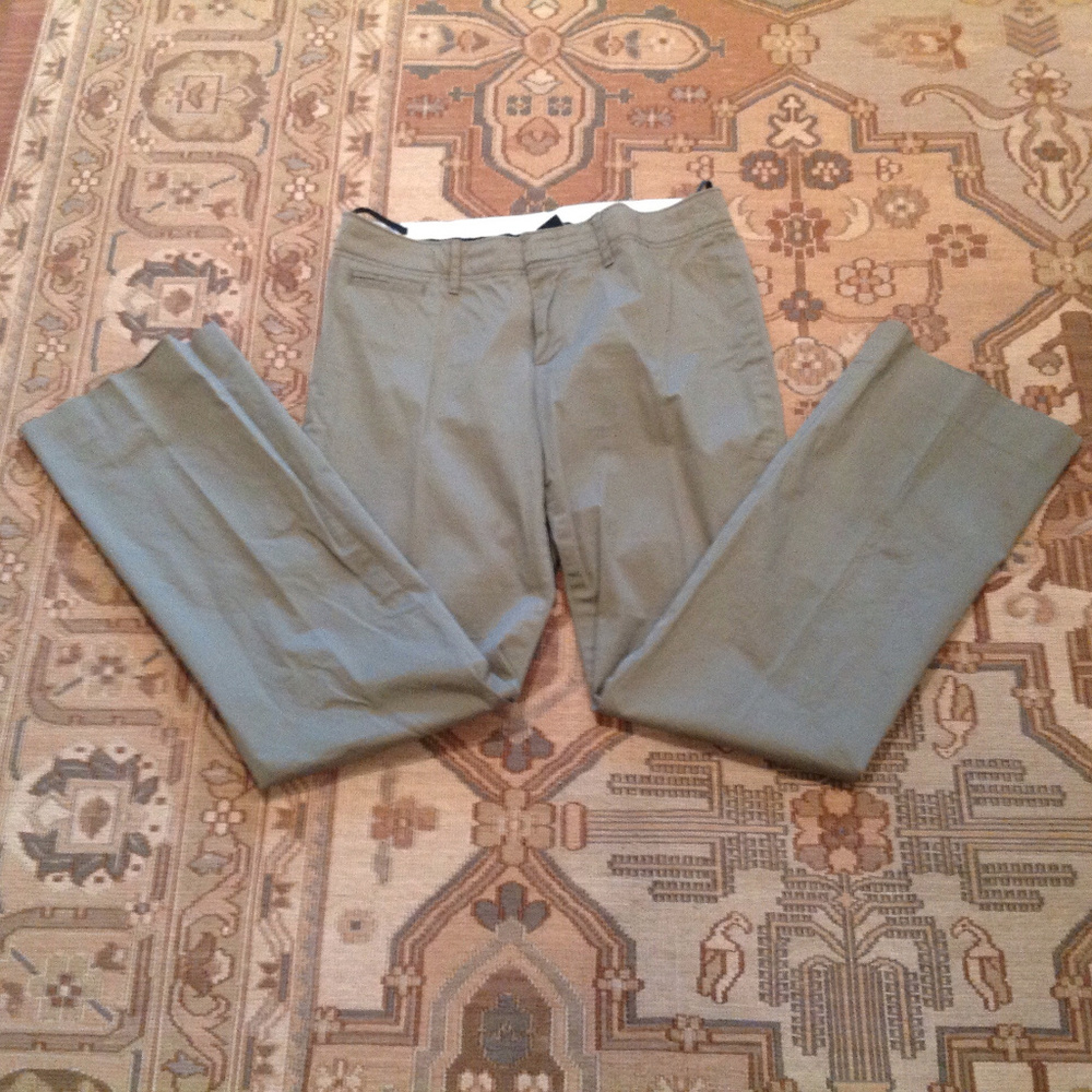 Gap Stretch Boot Cut Olive Pants, 4A